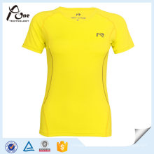 Neon Color Slimming Running T-Shirts Mujeres Running Wear Wholesale